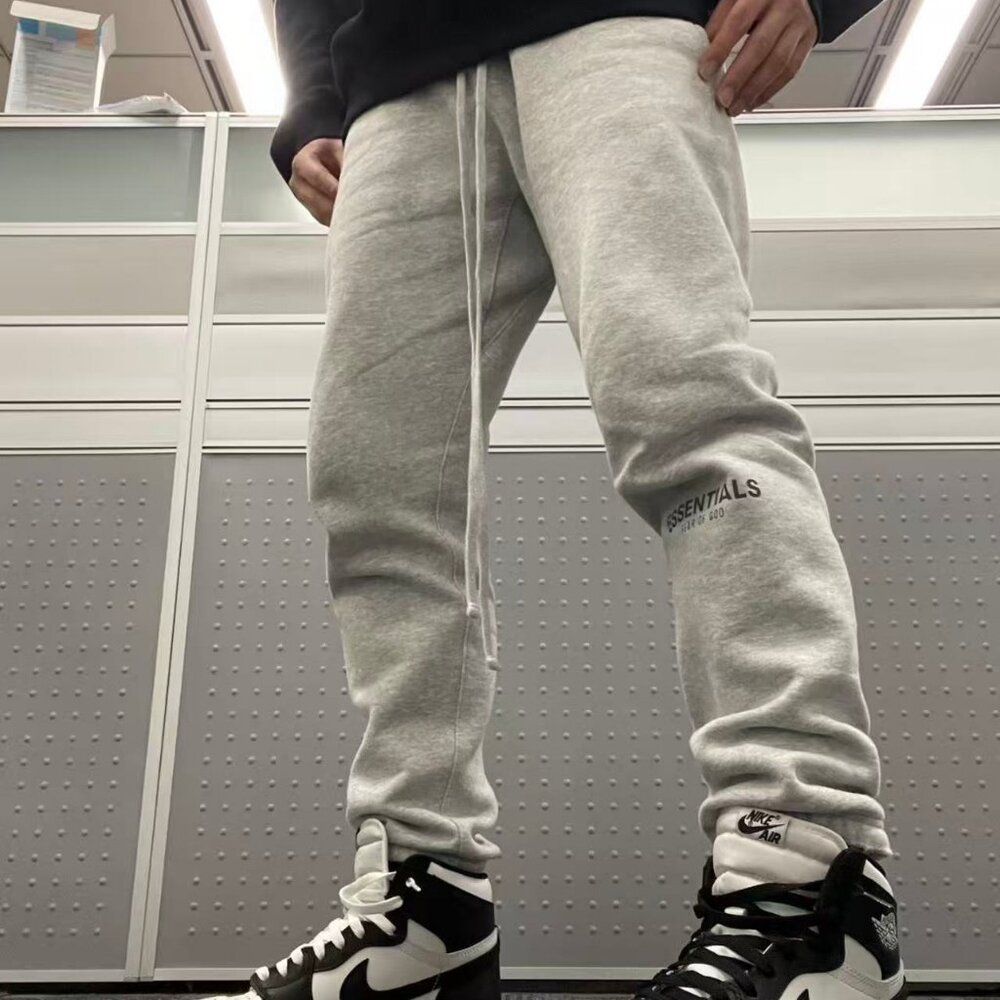 Fear of God Essentials Men's & Women's Sweatpants, Light Oatmeal - Picture 2 of 5